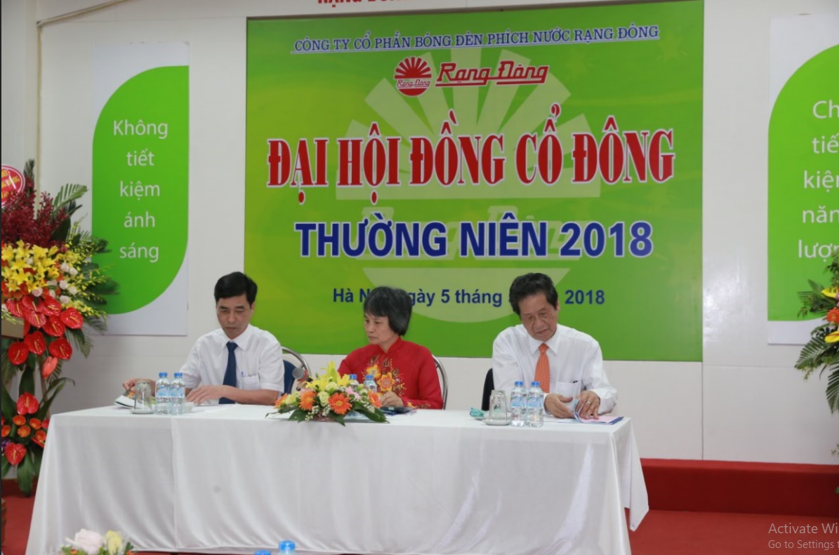 Rạng Đông tổ chức thành công đại hội đồng cổ đông thường niên 2018